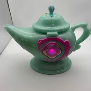 Magic Mixies Magic Genie Lamp Teal Interactive Misting Toy with Plush Pink Mixie